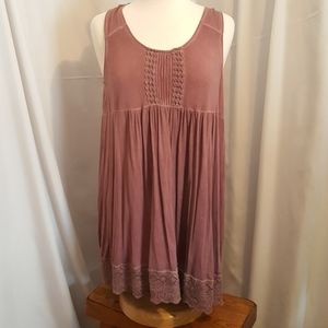Washed Burgundy Tank Top